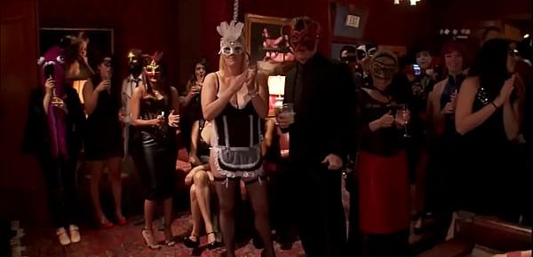  Four slaves submit at Halloween party